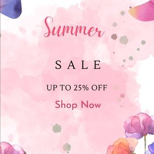 Happy First Day of Summer! Prices have been dropped! So shop!